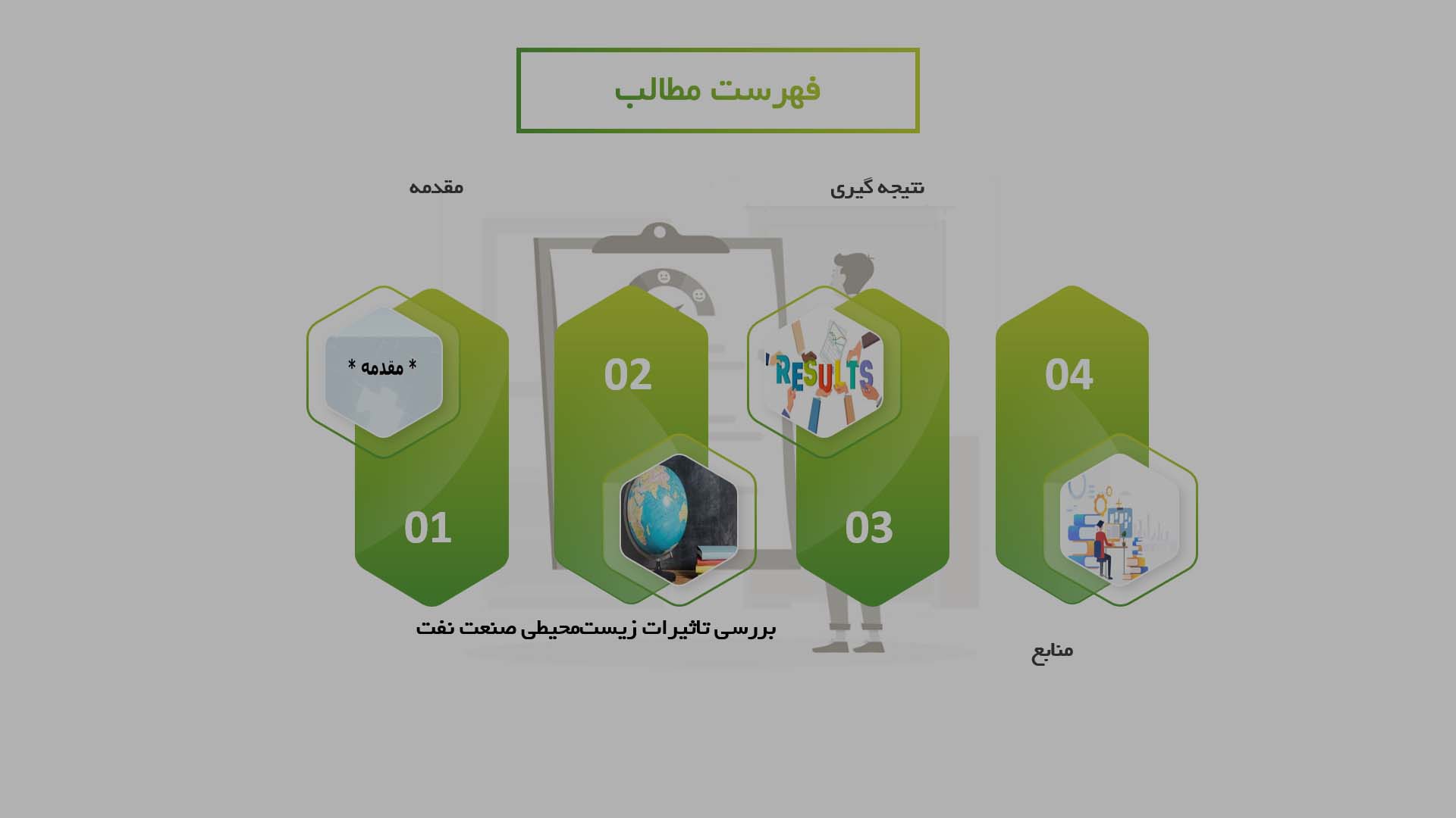 پاورپوینت بررسی تاثیرات زیست محیطی صنعت نفت